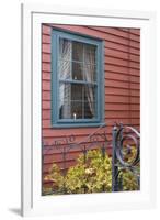 Window and Gate, Annapolis Royal, Nova Scotia, Canada-Natalie Tepper-Framed Photo