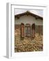 Window and Shutters with Flowerbox of Yellow Flowers, Figline Village, Tuscany, Italy-Janis Miglavs-Framed Photographic Print