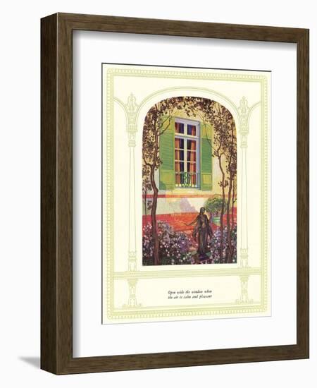 Window and Shutters-null-Framed Art Print