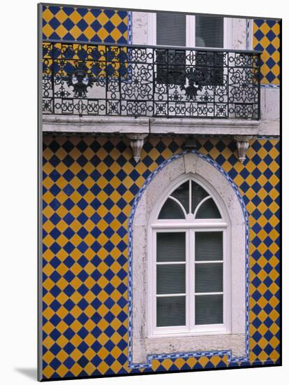 Window, Bairro Alto, Lisbon, Portugal-Walter Bibikow-Mounted Photographic Print