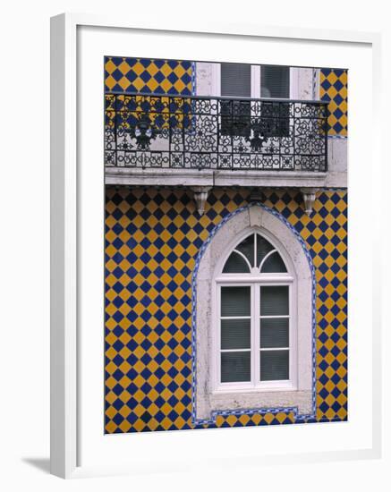 Window, Bairro Alto, Lisbon, Portugal-Walter Bibikow-Framed Photographic Print