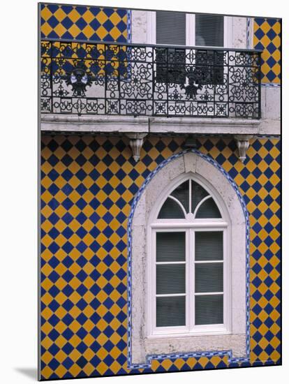 Window, Bairro Alto, Lisbon, Portugal-Walter Bibikow-Mounted Photographic Print