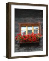Window Box with Flowers, Zermatt, Switzerland-Lisa S^ Engelbrecht-Framed Photographic Print