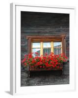 Window Box with Flowers, Zermatt, Switzerland-Lisa S^ Engelbrecht-Framed Photographic Print
