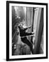 Window Cleaners Cleaning Windows on a Madison Avenue Office Building-Walter Sanders-Framed Photographic Print