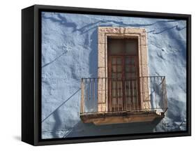 Window, Colonial Architecture, Guanajuato, Guanajuato State, Mexico, North America-Wendy Connett-Framed Stretched Canvas