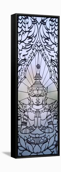 Window Decoration of Royal Palace, Phnom Penh, Cambodia-null-Framed Stretched Canvas