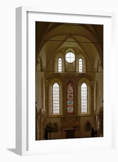 Window Depicting a View of the East End of the Choir with the Tree of Jesse Window-null-Framed Giclee Print