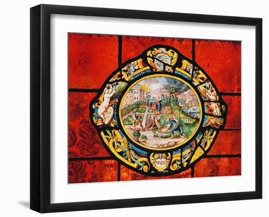 Window Depicting March, from Montigny-null-Framed Giclee Print