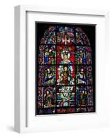 Window Depicting Notre Dame De La Belle Verriere in the South Choir (Detail)-null-Framed Giclee Print