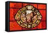 Window Depicting September, from Montigny-null-Framed Stretched Canvas