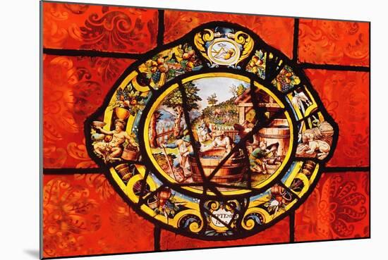 Window Depicting September, from Montigny-null-Mounted Giclee Print