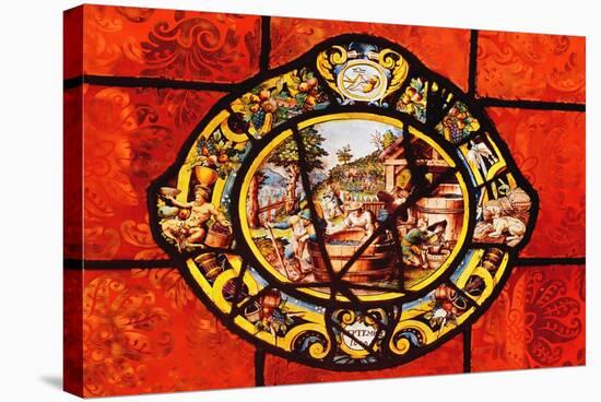 Window Depicting September, from Montigny-null-Stretched Canvas