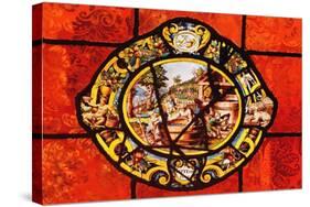 Window Depicting September, from Montigny-null-Stretched Canvas