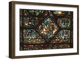 Window depicting St. Eustace Chasing a Deer-null-Framed Giclee Print