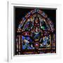 Window Depicting the Fifth Section of W7: the Death of St Peter: His Soul Ascends to Heaven-null-Framed Giclee Print