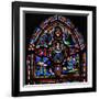 Window Depicting the Fifth Section of W7: the Death of St Peter: His Soul Ascends to Heaven-null-Framed Giclee Print