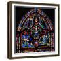 Window Depicting the Fifth Section of W7: the Death of St Peter: His Soul Ascends to Heaven-null-Framed Giclee Print