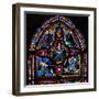 Window Depicting the Fifth Section of W7: the Death of St Peter: His Soul Ascends to Heaven-null-Framed Giclee Print