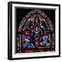 Window Depicting the Fifth Section of W7: the Death of St Peter: His Soul Ascends to Heaven-null-Framed Giclee Print