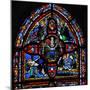 Window Depicting the Fifth Section of W7: the Death of St Peter: His Soul Ascends to Heaven-null-Mounted Giclee Print