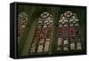 Window Depicting the North Side of the Choir with the Clerestory "Band" Stained Glass Windows-null-Framed Stretched Canvas