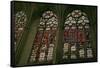 Window Depicting the North Side of the Choir with the Clerestory "Band" Stained Glass Windows-null-Framed Stretched Canvas