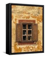 Window Detail, Bardejov, Saris Region, East Slovakia-Walter Bibikow-Framed Stretched Canvas
