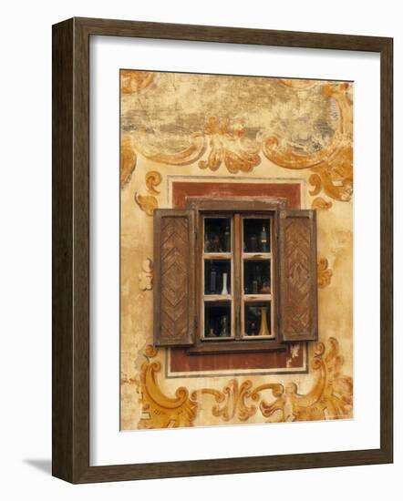 Window Detail, Bardejov, Saris Region, East Slovakia-Walter Bibikow-Framed Photographic Print