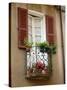 Window Detail, Lake Orta, Orta, Italy-Lisa S. Engelbrecht-Stretched Canvas