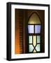 Window Detail of Faux Kasbah Hotel, Kasbah Xaluca Maadid, Maadid, Ziz Valley, Morocco-Walter Bibikow-Framed Photographic Print