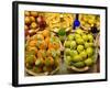 Window Display of Traditional Marzipan Fruits and Grappa, Taormina, Sicily, Italy, Europe-Martin Child-Framed Photographic Print