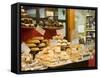 Window Display of Traditional Torrone, Cakes and Pastries, Taormina, Sicily, Italy, Europe-Martin Child-Framed Stretched Canvas