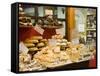 Window Display of Traditional Torrone, Cakes and Pastries, Taormina, Sicily, Italy, Europe-Martin Child-Framed Stretched Canvas