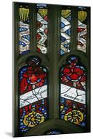 Window EW Depicting Angels on Wheels with Antiphons-null-Mounted Giclee Print