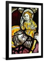 Window Ew Depicting St Christopher-null-Framed Giclee Print