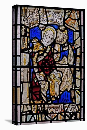 Window Ew Depicting St Mary Cleopas, Alphaeus and their Children-null-Stretched Canvas