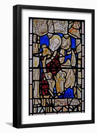 Window Ew Depicting St Mary Cleopas, Alphaeus and their Children-null-Framed Giclee Print