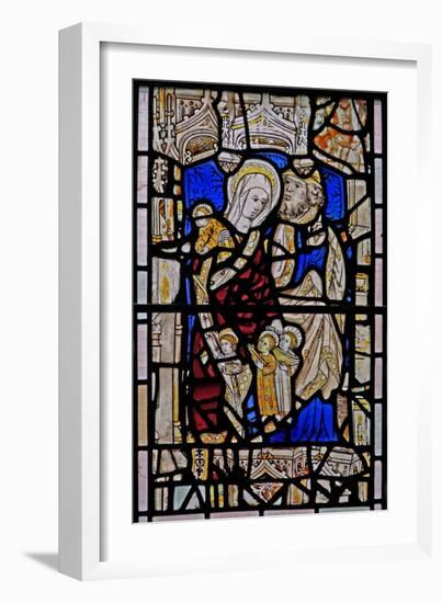 Window Ew Depicting St Mary Cleopas, Alphaeus and their Children-null-Framed Giclee Print