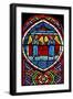 Window Ew Depicting Two Angels-null-Framed Giclee Print