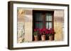 Window Flower Pots in Village of Santillana Del Mar, Cantabria, Spain-David R^ Frazier-Framed Premium Photographic Print