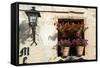 Window Flower Pots in Village of Santillana Del Mar, Cantabria, Spain-David R. Frazier-Framed Stretched Canvas