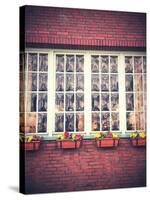 Window Front with Window Boxes of the Hotel 'Alt NŸrnberg' in Hamburg-Frina-Stretched Canvas