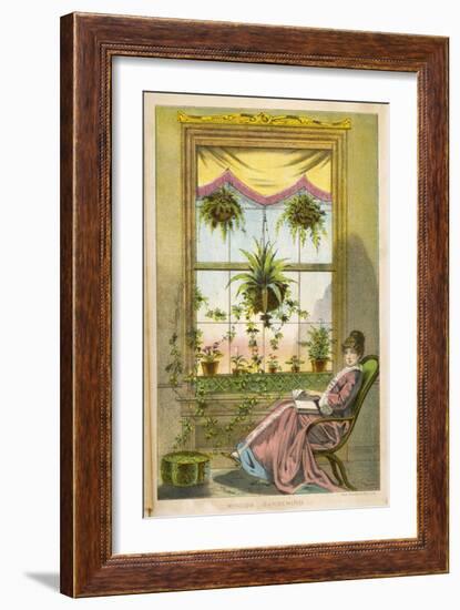 Window Gardening-null-Framed Art Print