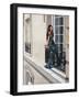 Window in Paris-Pierre Benson-Framed Art Print