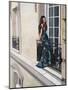 Window in Paris-Pierre Benson-Mounted Art Print