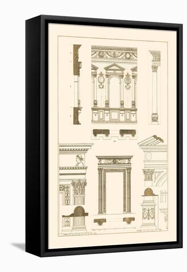 Window in the Cortile of Dodge's Palace, Palazzo Vecchio, and Santa Croce-J. Buhlmann-Framed Stretched Canvas