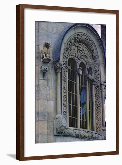 Window in the Main Apse of the Church, Built 1327-35-null-Framed Giclee Print