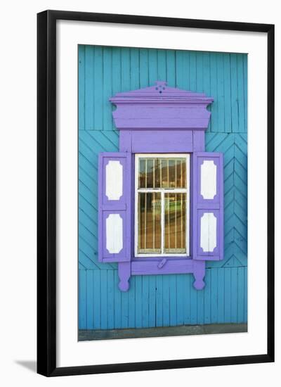 Window, Khoujir, Olkhon Island, Lake Baikal, UNESCO World Heritage Site-Bruno Morandi-Framed Photographic Print