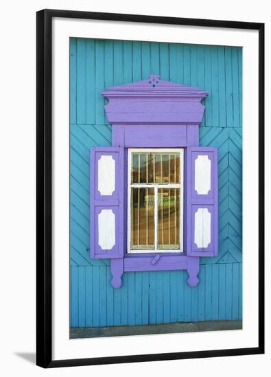 Window, Khoujir, Olkhon Island, Lake Baikal, UNESCO World Heritage Site-Bruno Morandi-Framed Photographic Print